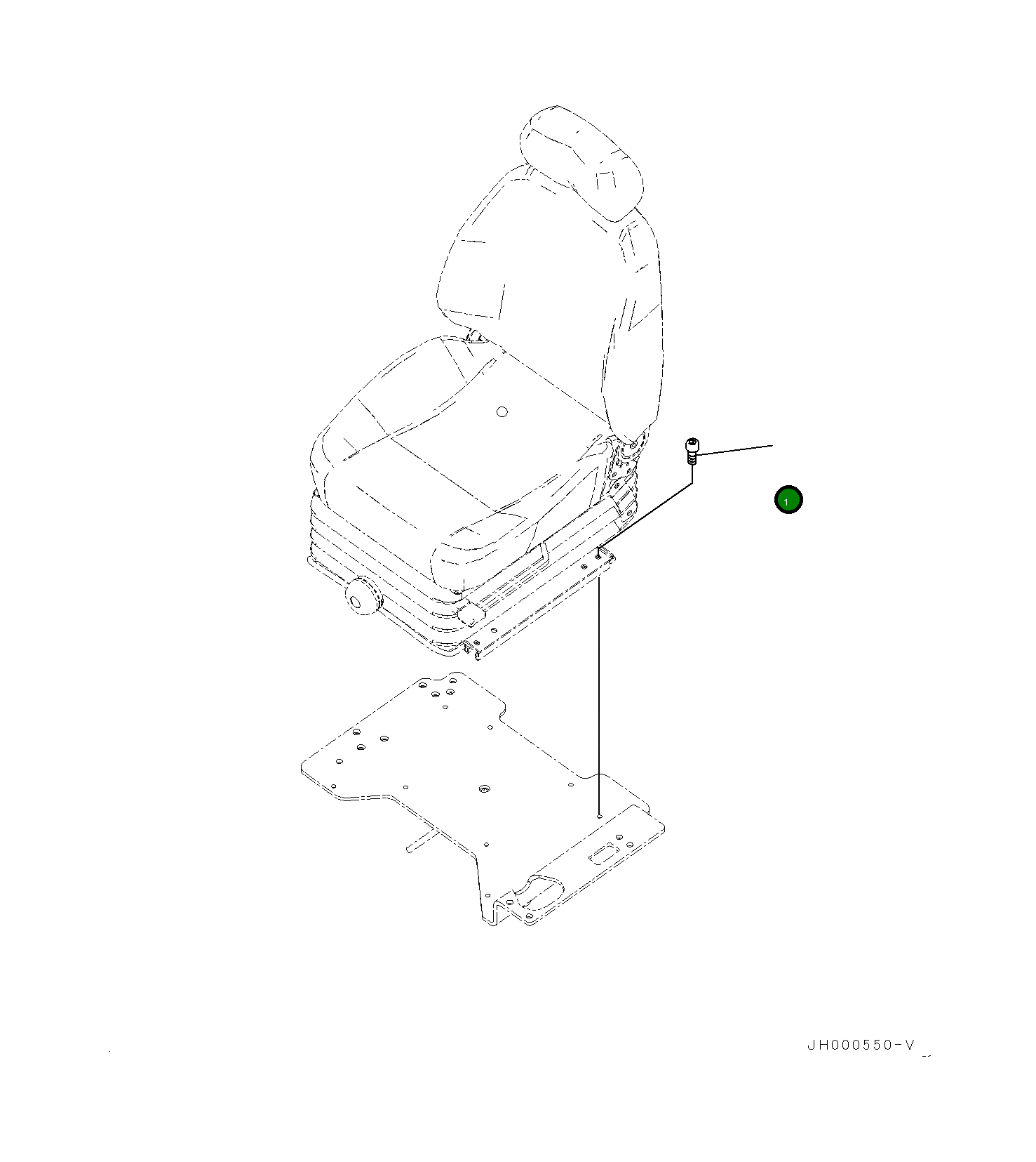 Болт 0125280825 Komatsu