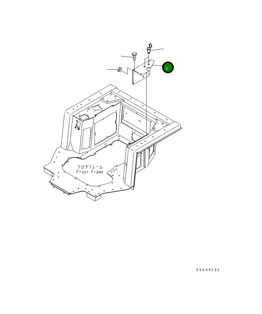 Крышка 195-54-82551 Komatsu