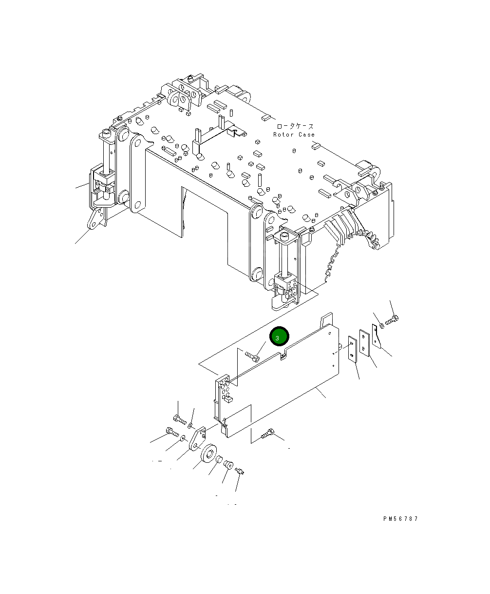 Болт 01252-32050  Komatsu