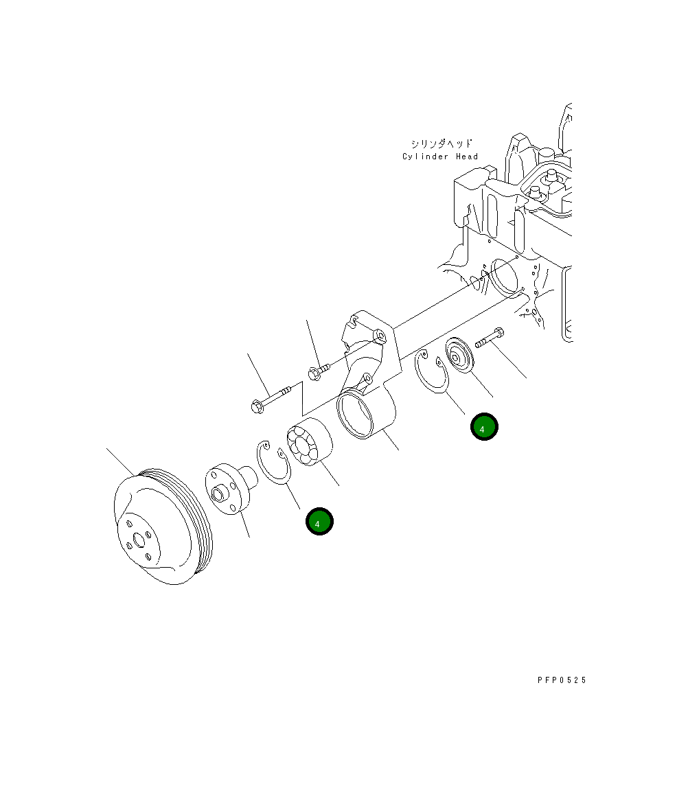 Кольцо 6742-61-3450 Komatsu