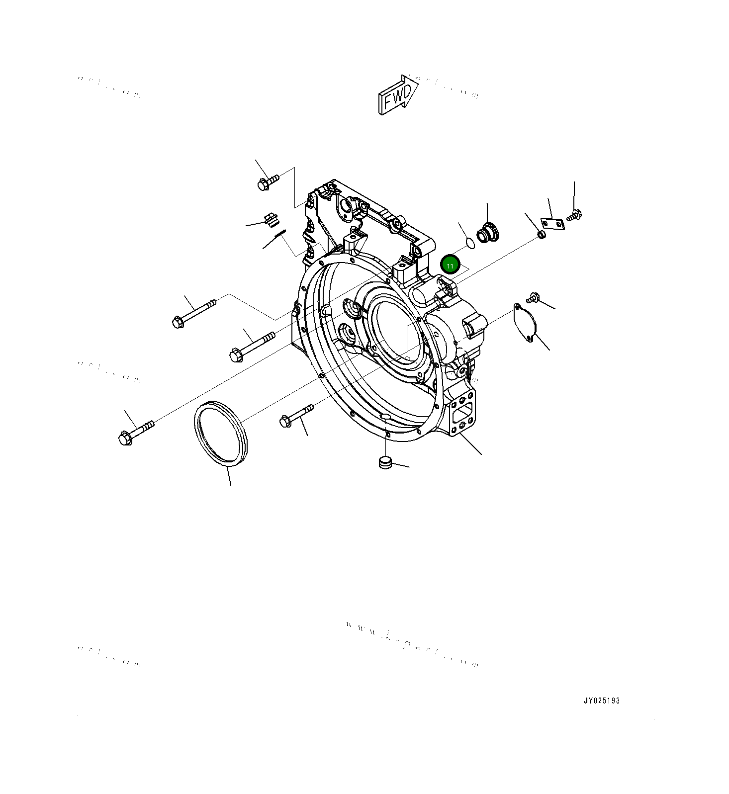 Кольцо уплотнительное (O-Ring) 6732214161  Komatsu