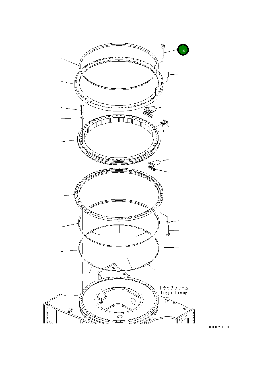 Болт 01253-62430  Komatsu
