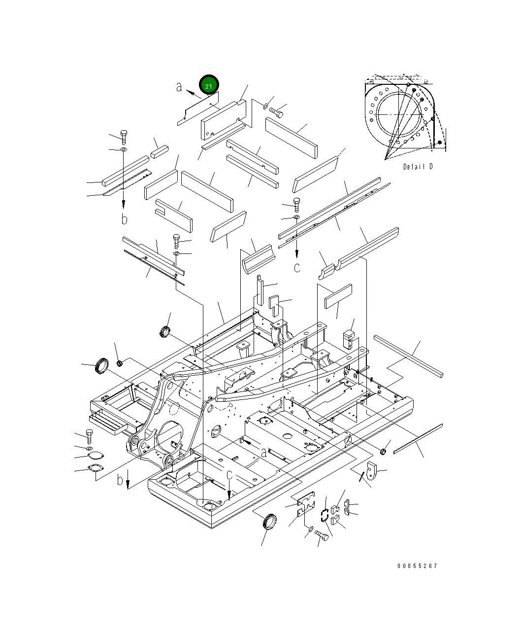 Крышка 20Y-46-52441 Komatsu