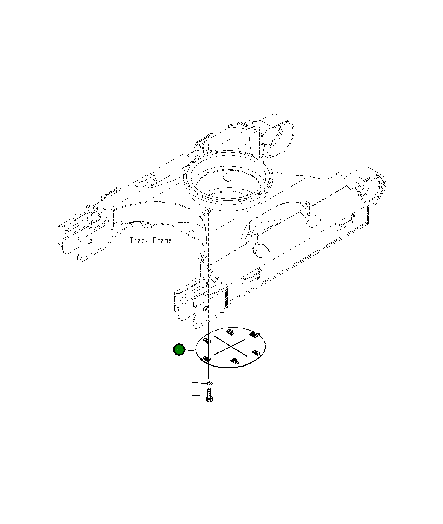 Крышка 20Y-54-J1750  Komatsu