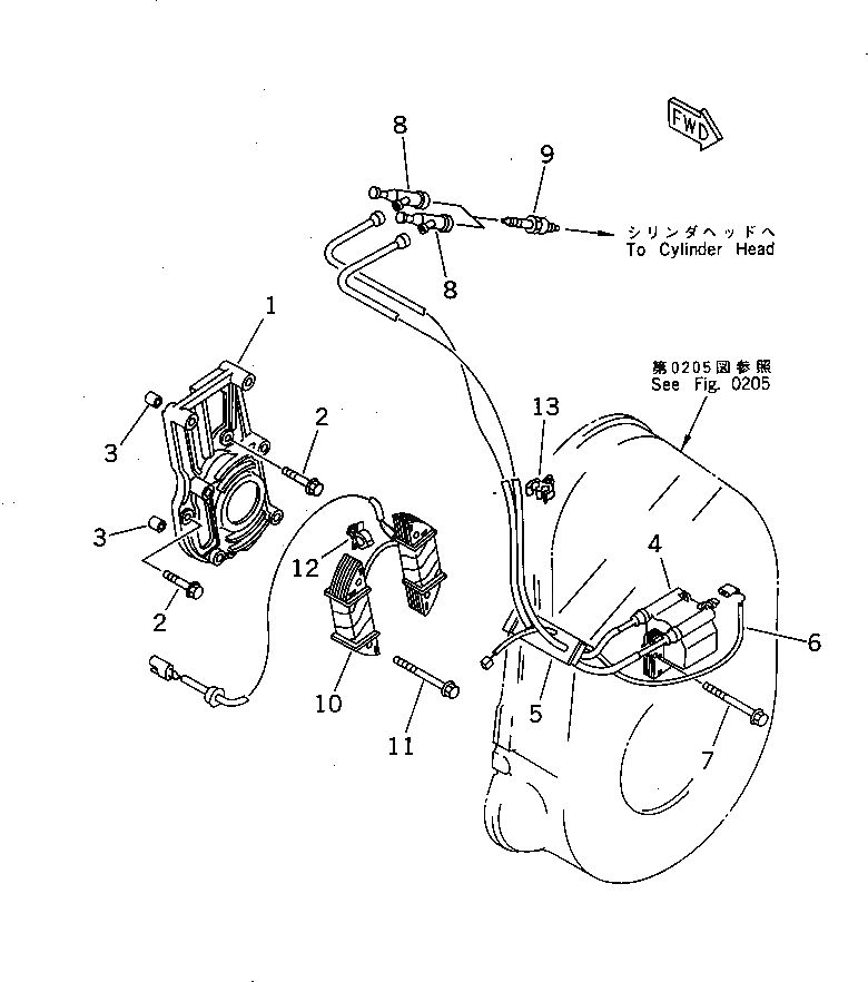 Болт HD957010602208  Komatsu