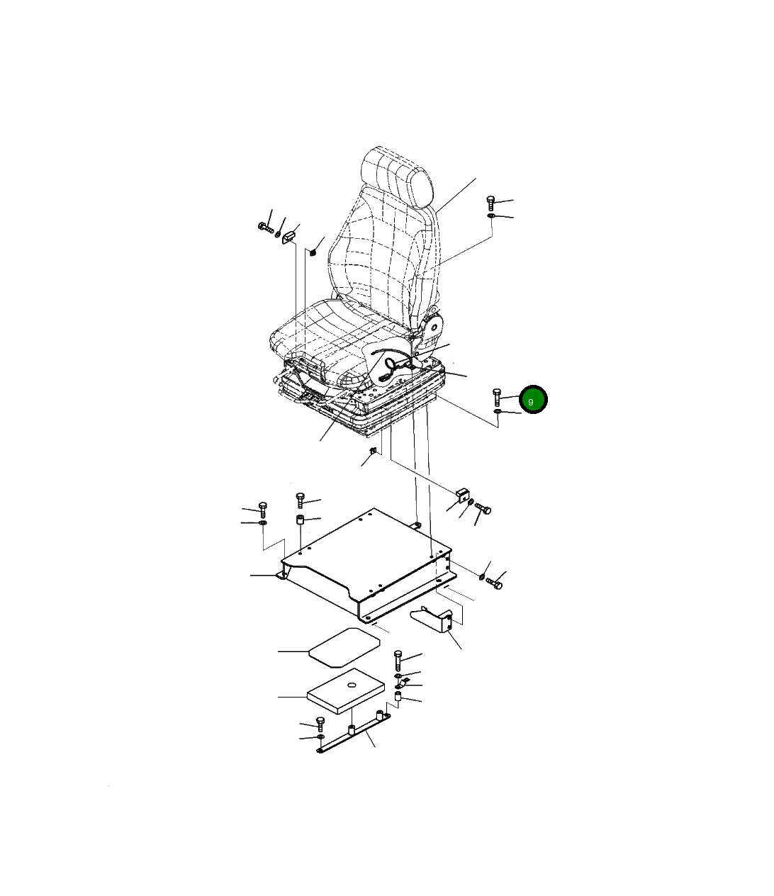 Болт 01024-D0835 Komatsu