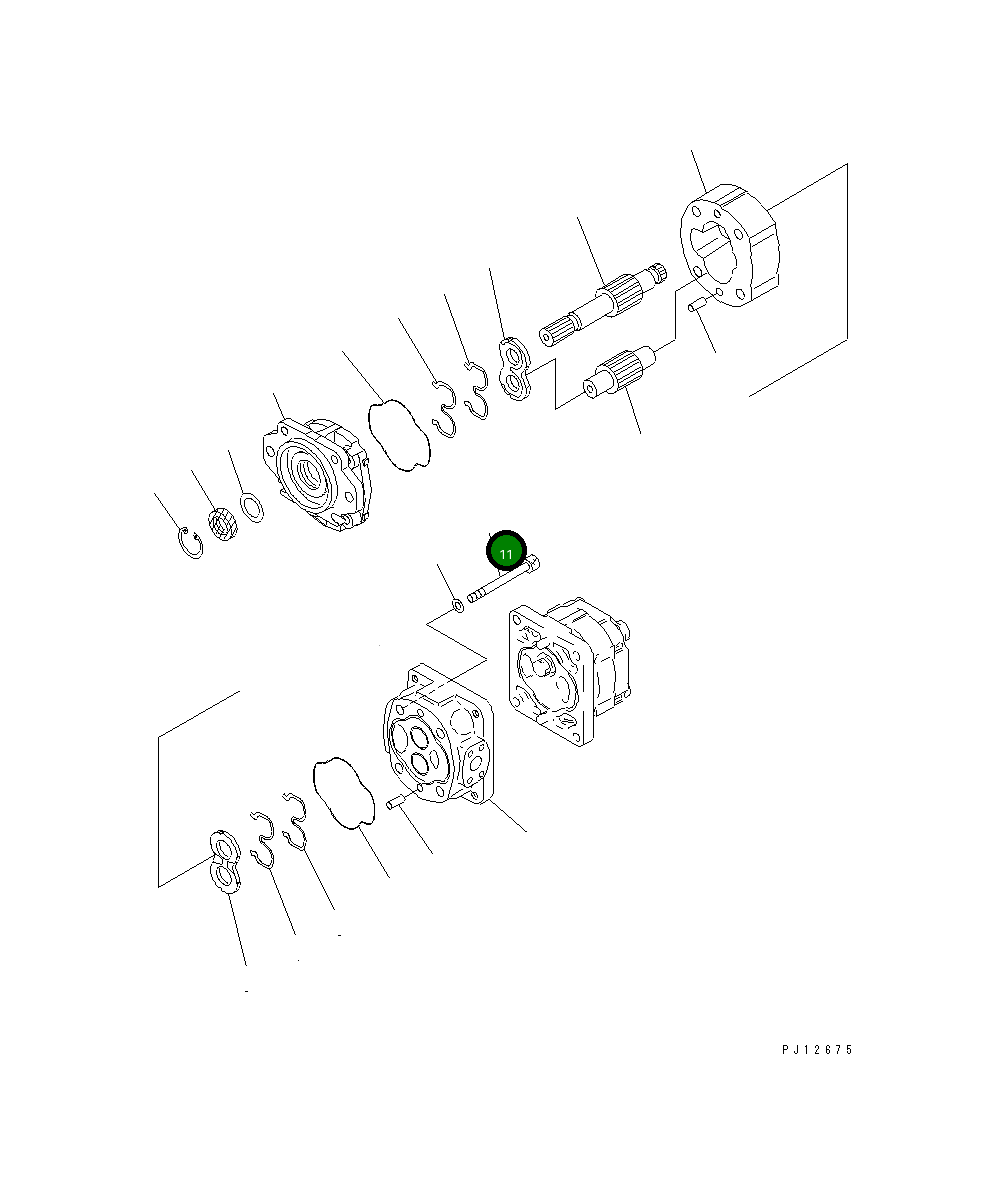 Болт 705-17-03760 Komatsu