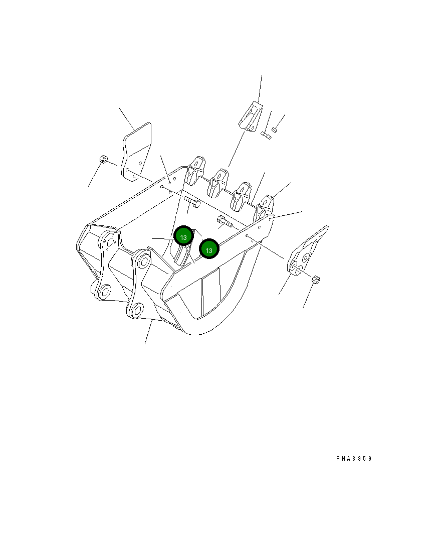 Болт 01802-02268 Komatsu