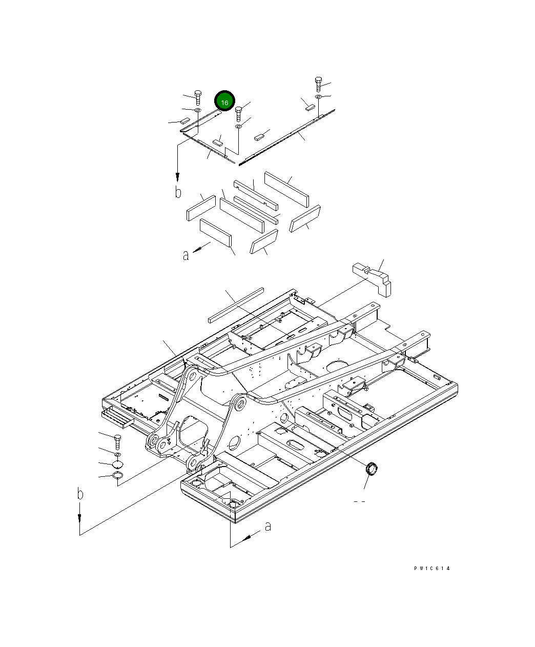 Крышка 207-46-71520  Komatsu