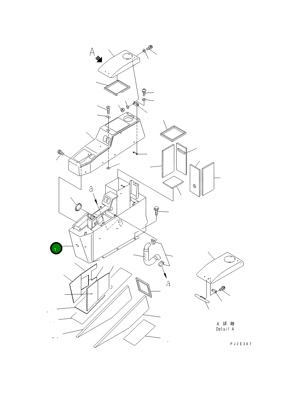 Крышка 56B-94-12120  Komatsu