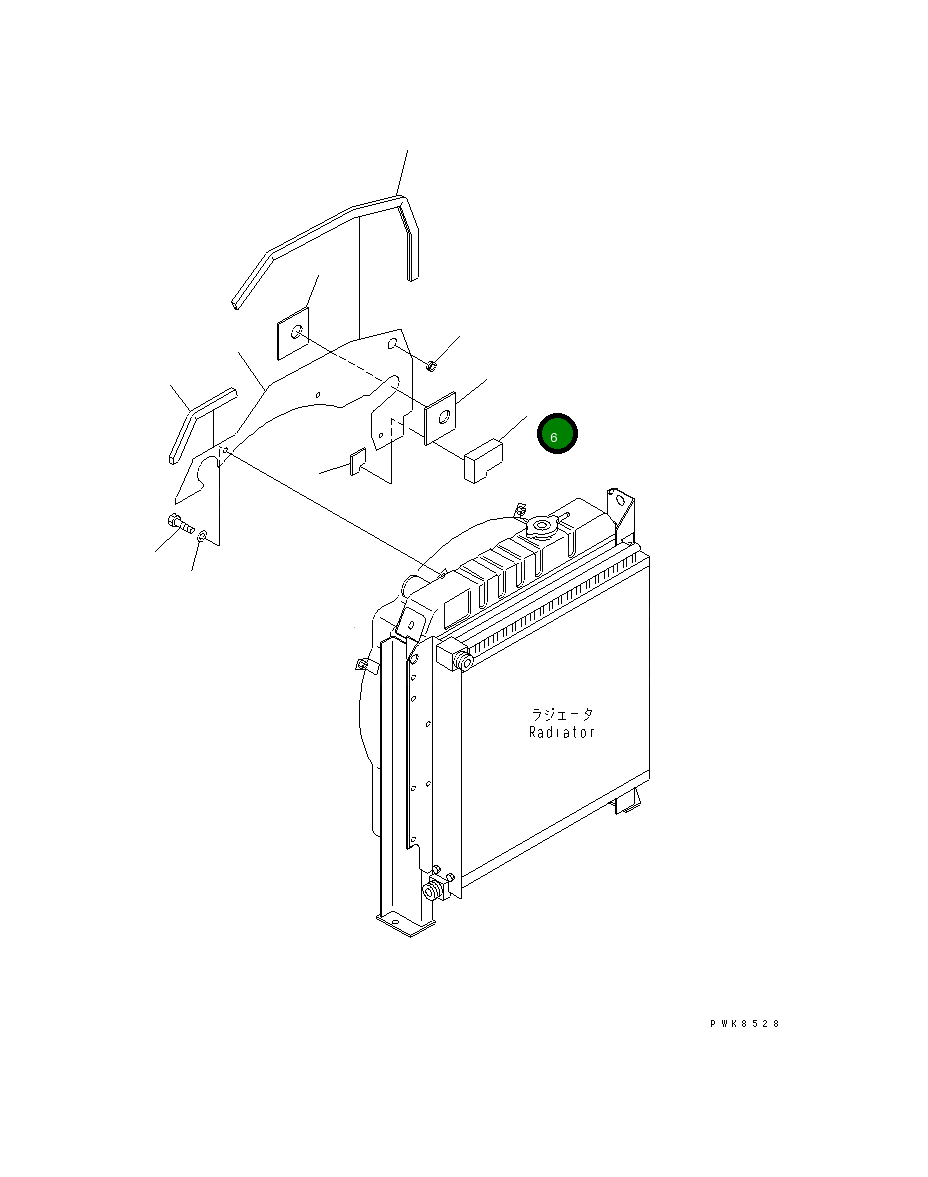 Крышка 21W-03-38140 Komatsu