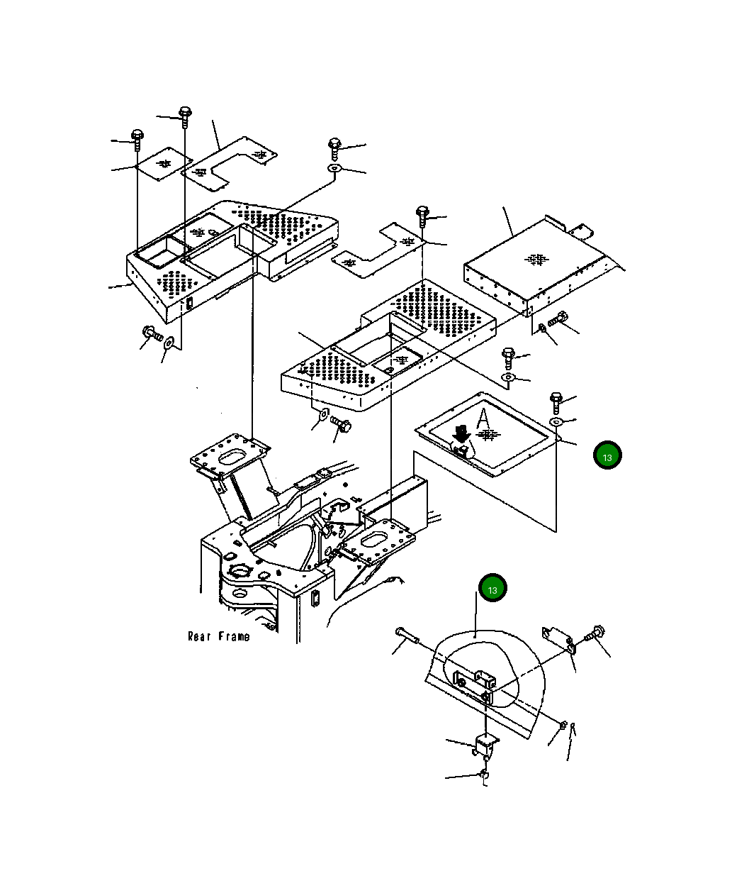 Крышка 428-54-21231 Komatsu