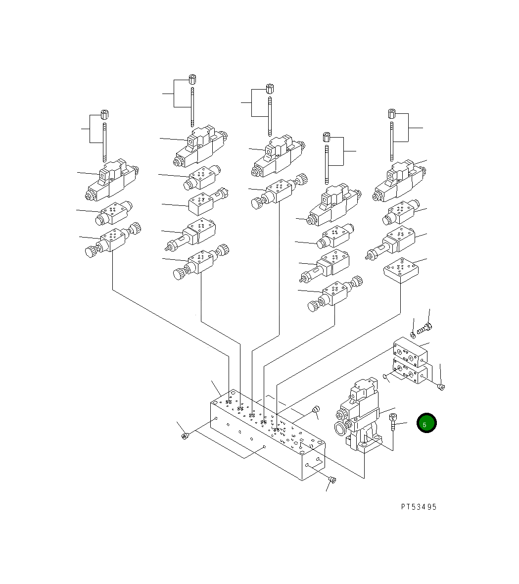 Болт 01252-31240  Komatsu