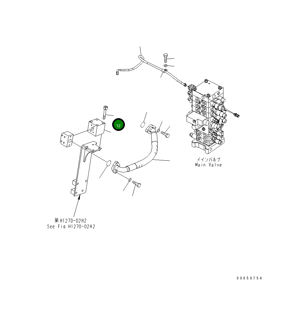 Болт 21P-970-K530 Komatsu
