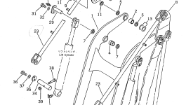 Правое коромысло в сборе 41G-70-00040 Komatsu