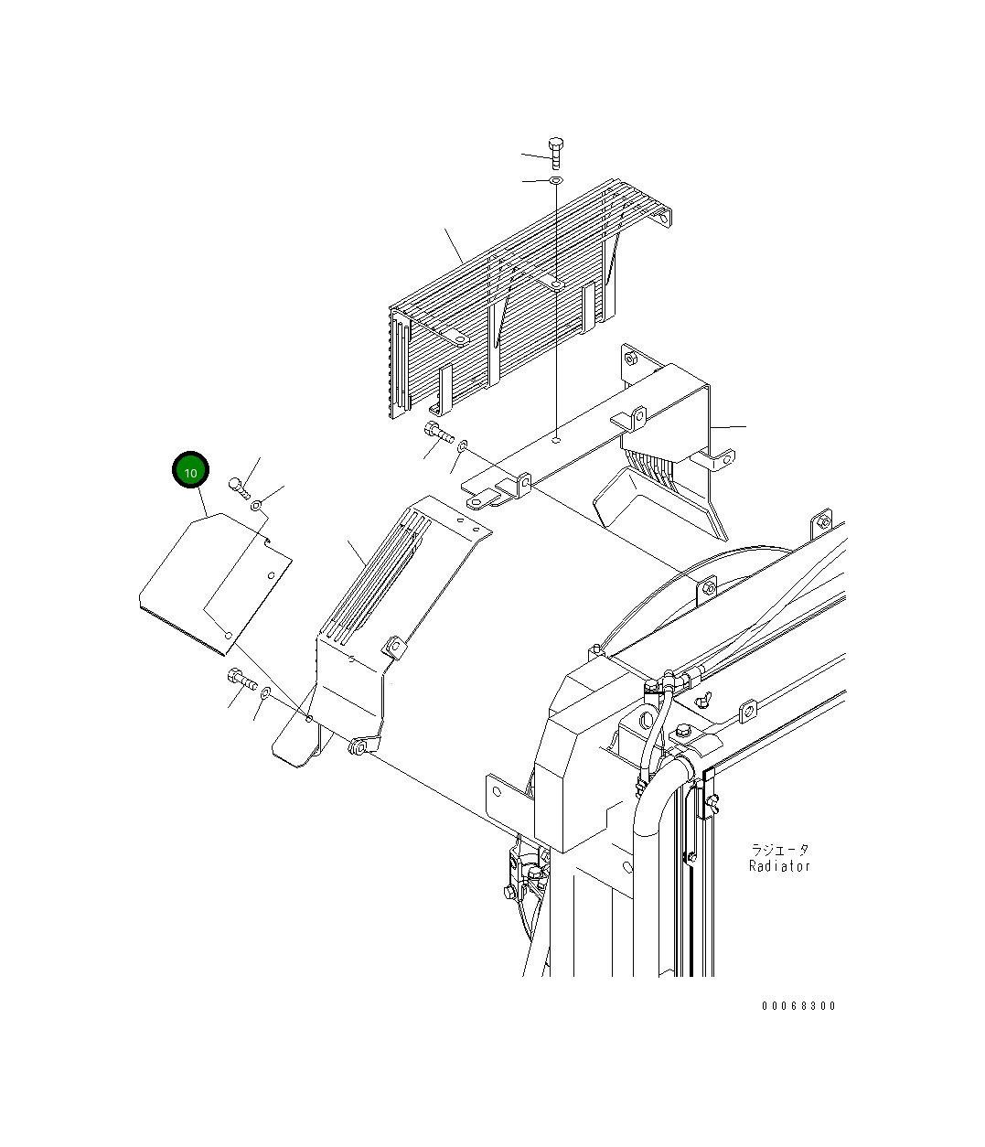 Крышка 20Y-03-31590 Komatsu