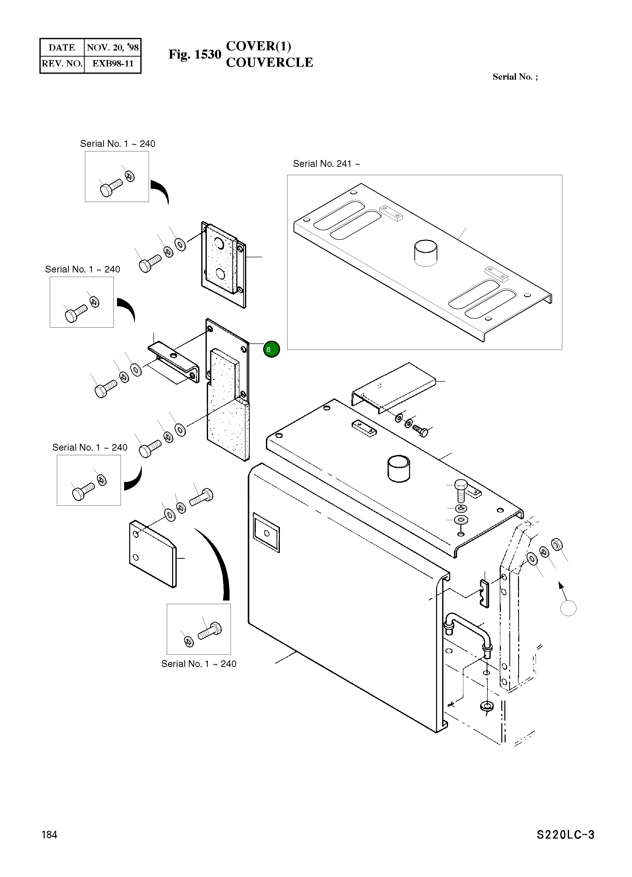 Крышка 2621-3010 Komatsu