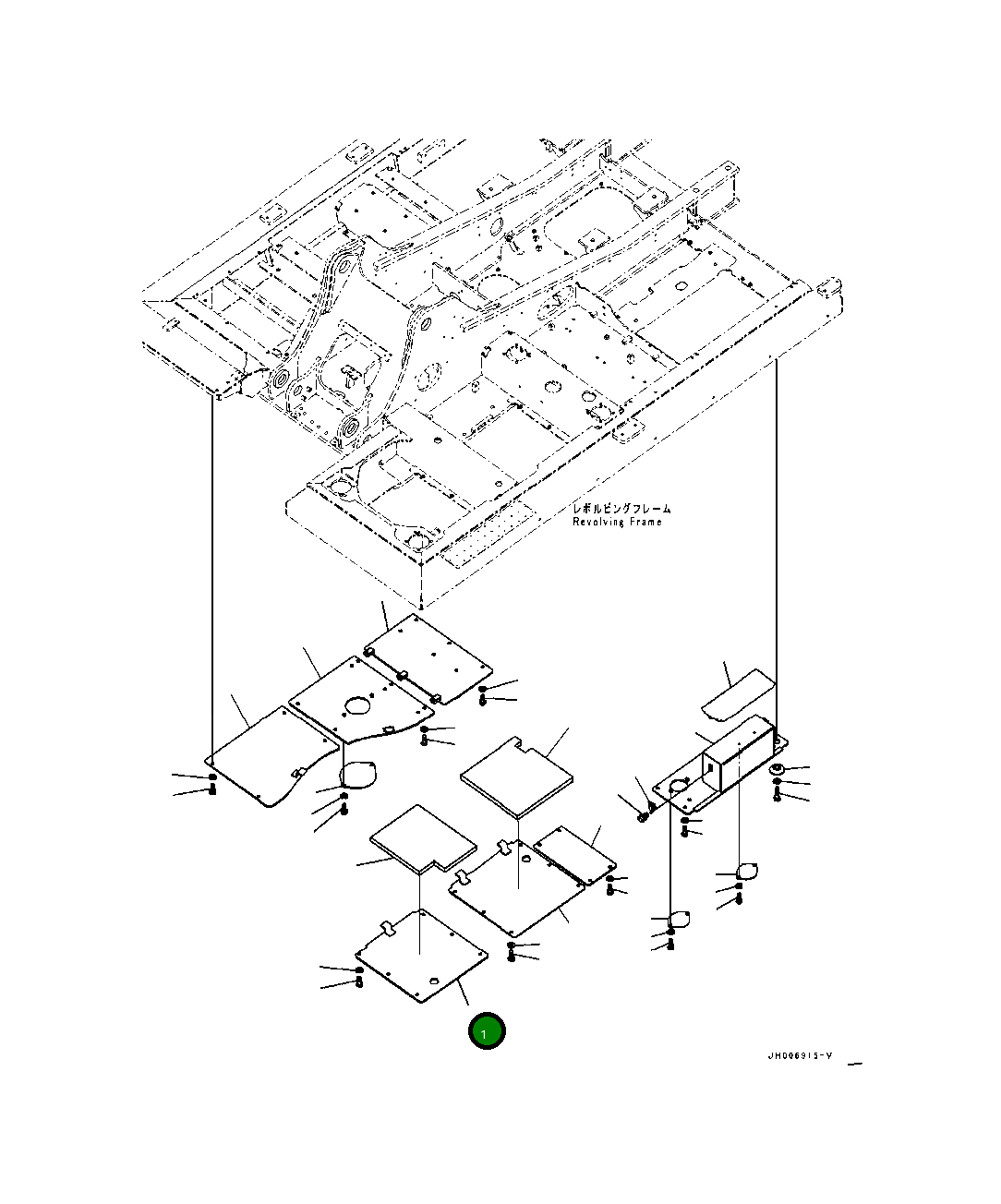 Крышка 20Y-54-62310 Komatsu