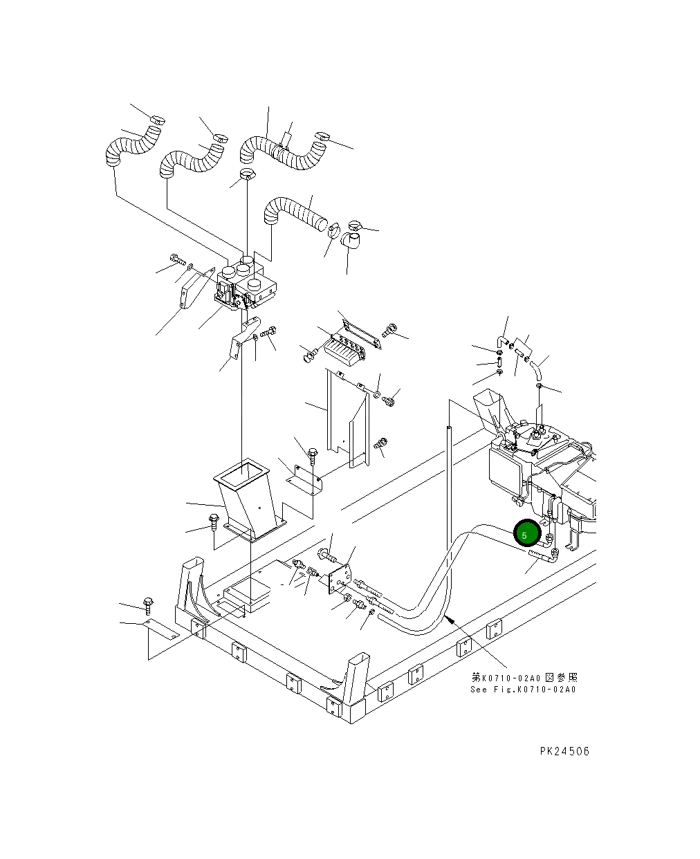 Кольцо уплотнительное (O-Ring) DK596193-5500 Komatsu