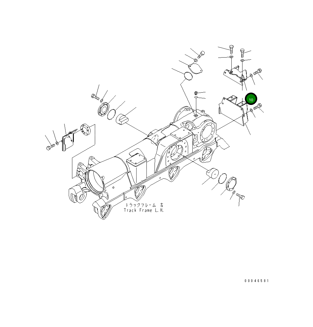 Крышка 195-30-69311 Komatsu