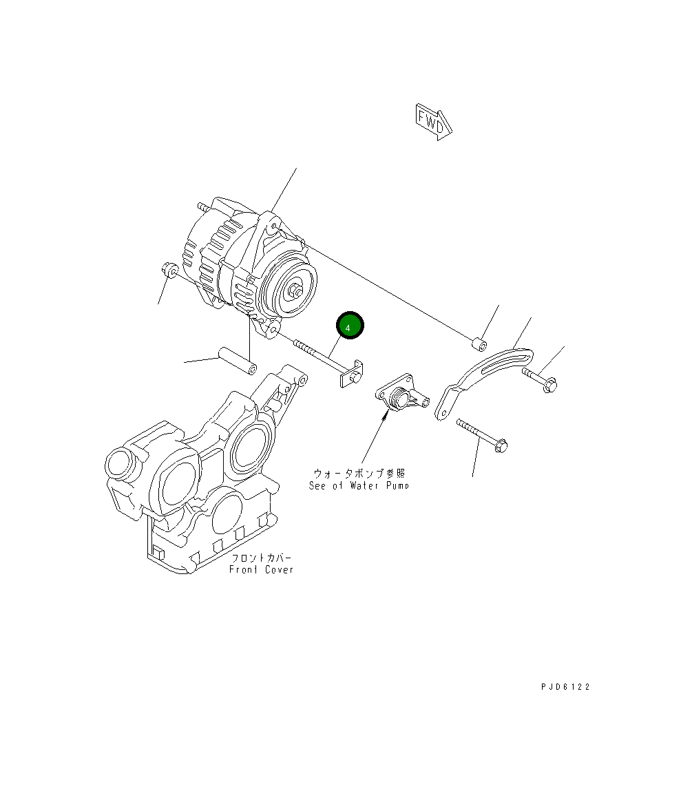 Болт 456-742 Komatsu