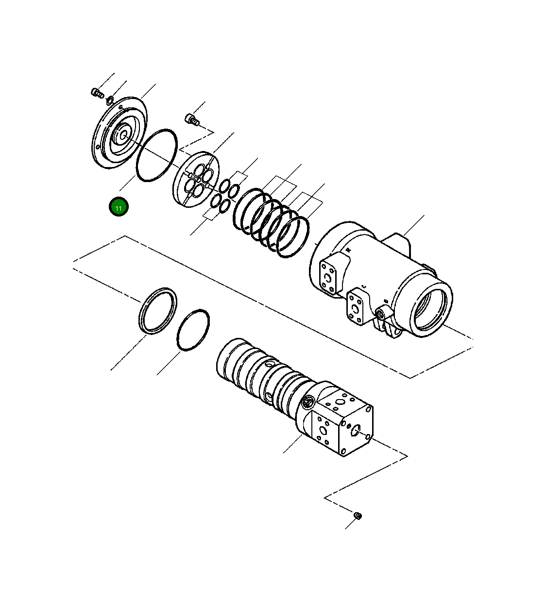 Кольцо уплотнительное (O-Ring) 207-62-A1250 Komatsu