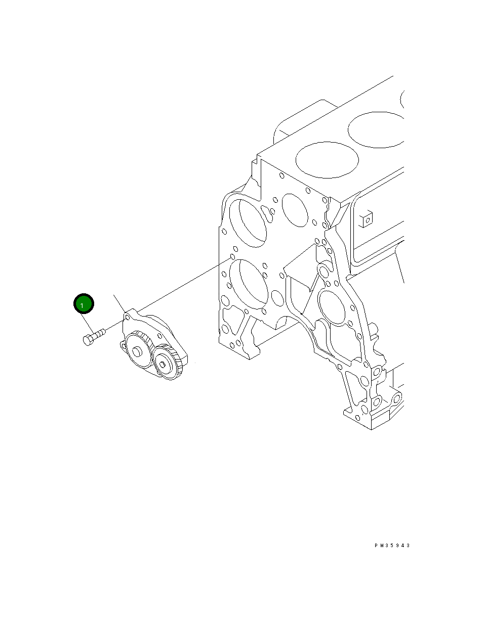Болт 6735-51-1120 Komatsu
