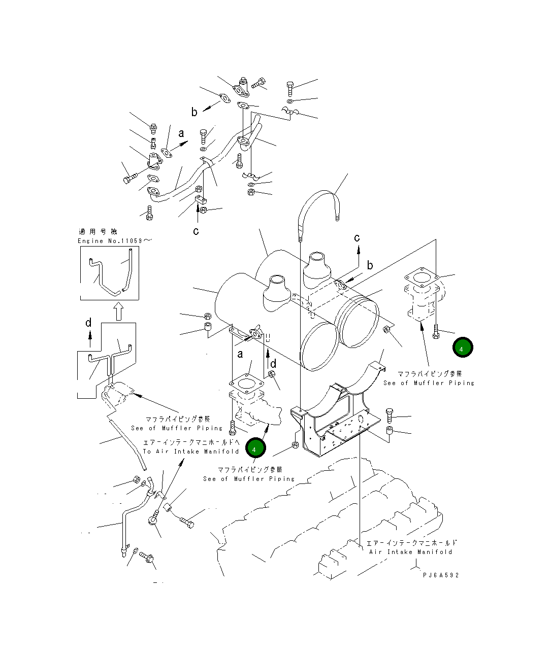 Болт 01010-61055 Komatsu