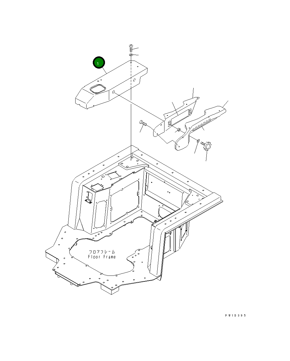 Крышка 17M-54-44460  Komatsu