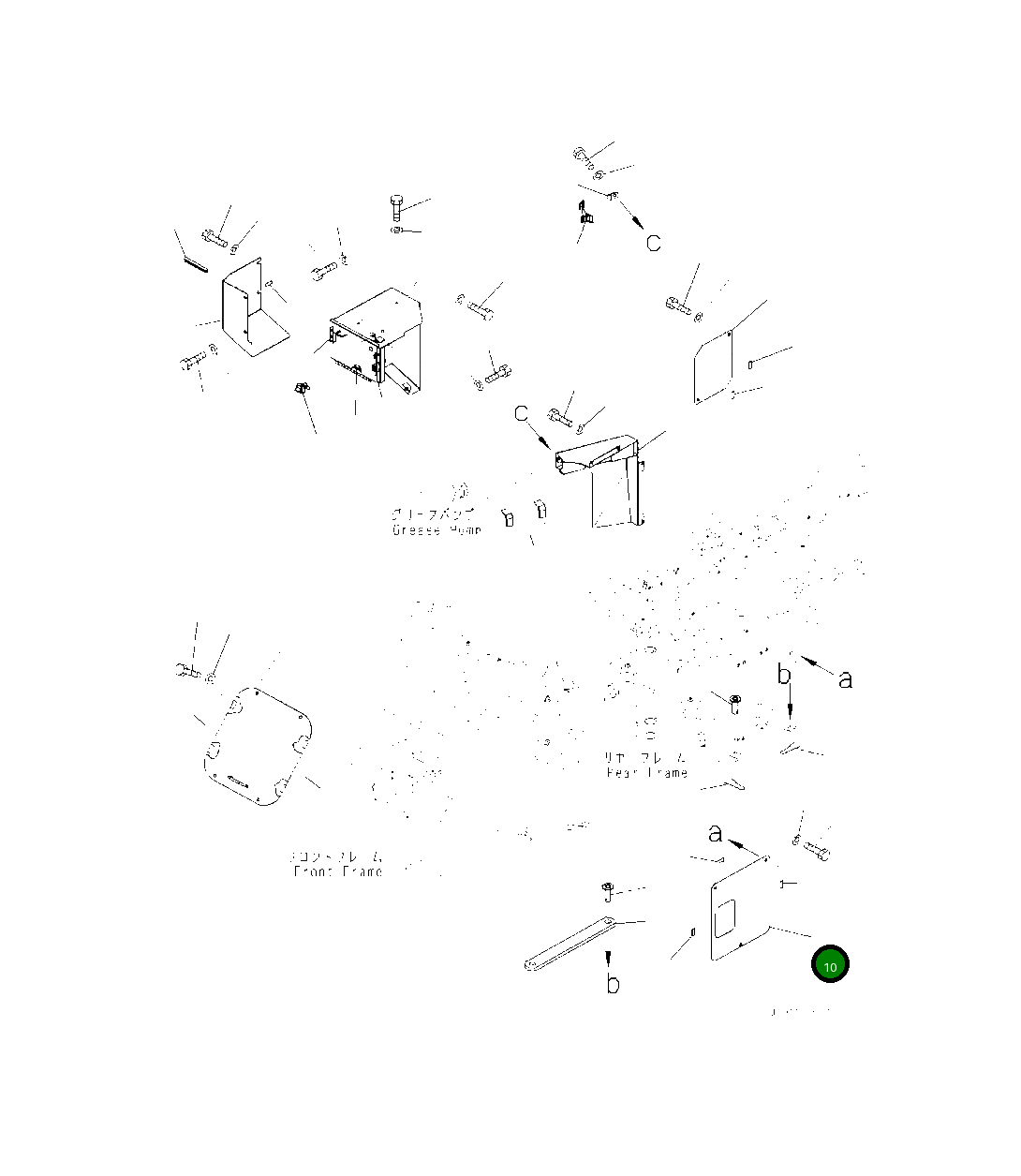 Крышка 418-46-54410  Komatsu