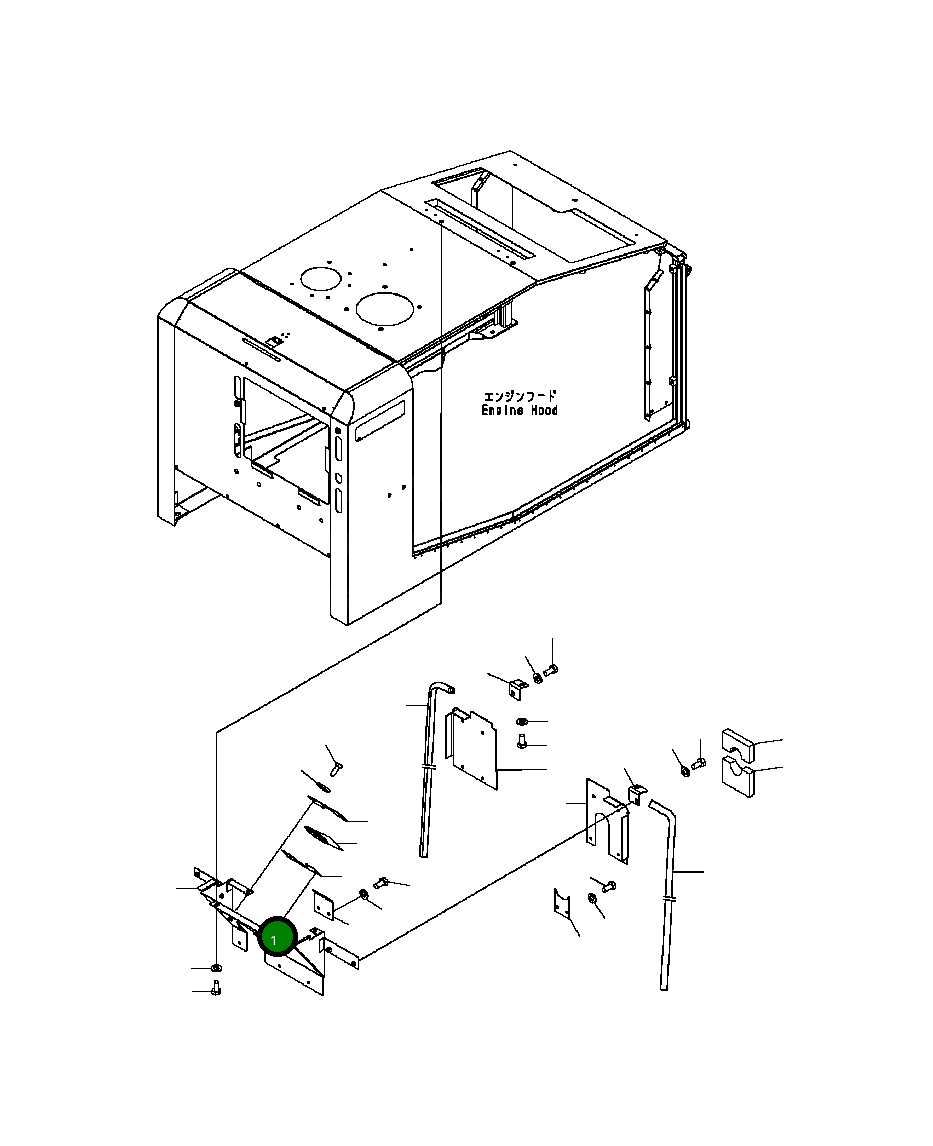 Крышка 417-54-B4150  Komatsu