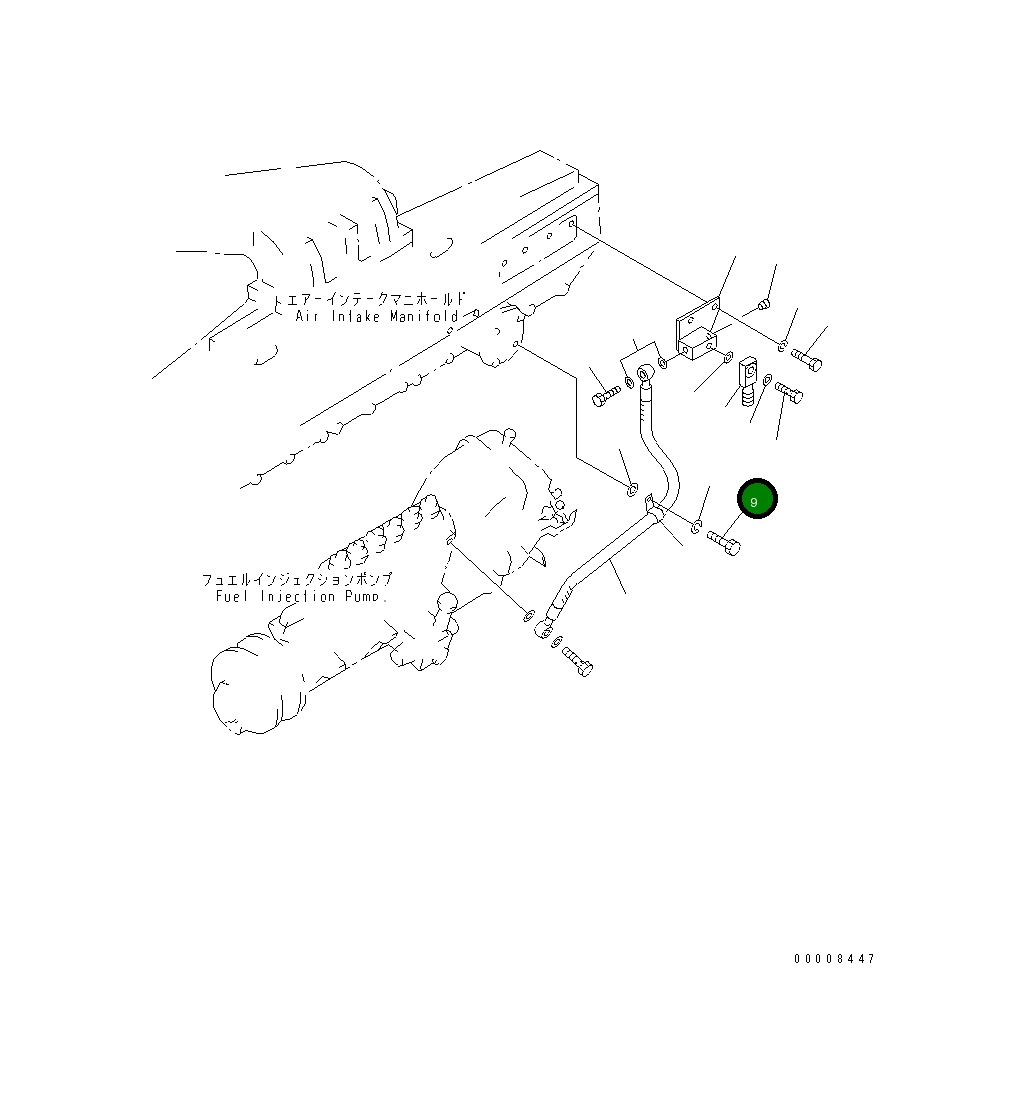 Болт 01010-30830 Komatsu