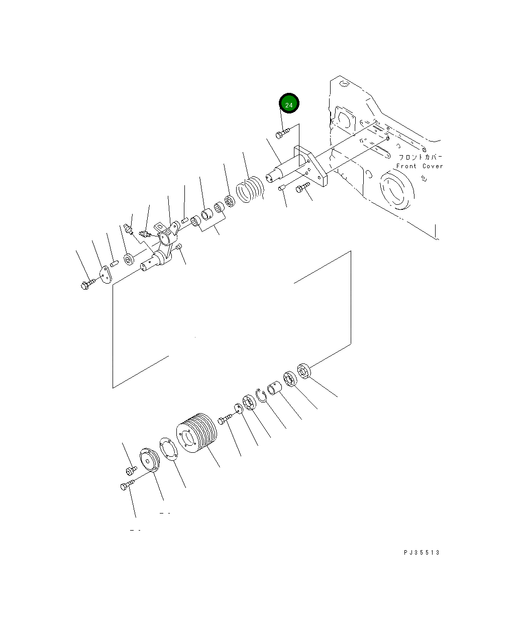 Болт 01011-31255 Komatsu