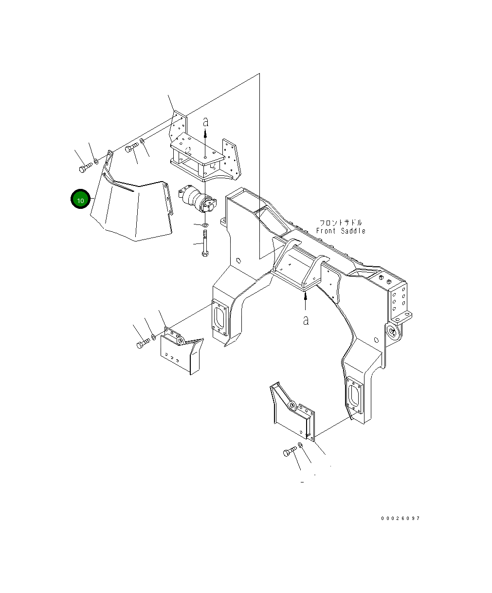 Крышка 208-871-3510 Komatsu