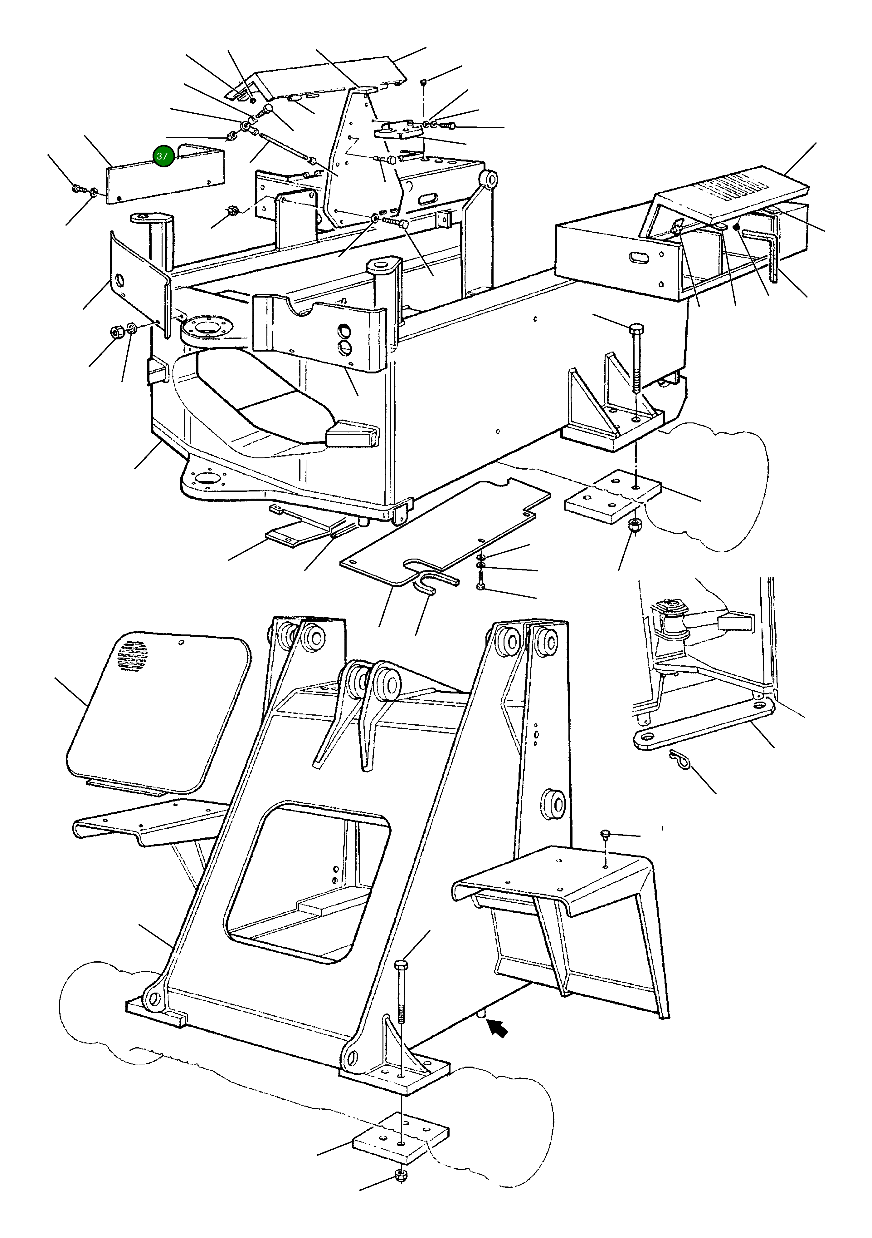 Крышка 360701735 Komatsu
