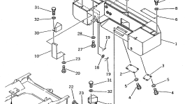 Крышка 427-46-13140  Komatsu