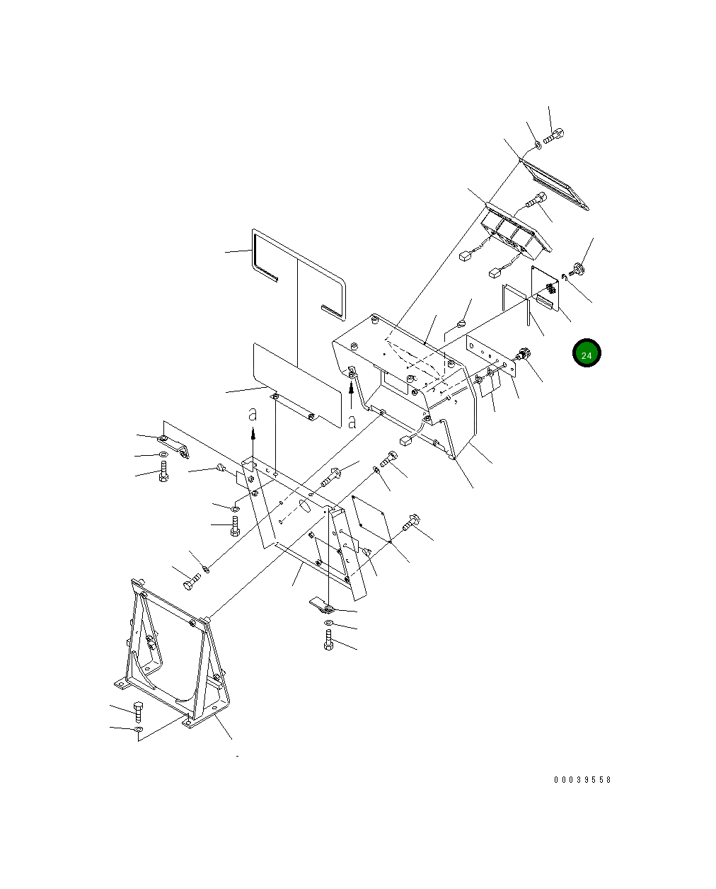 Крышка 17M-54-44570  Komatsu