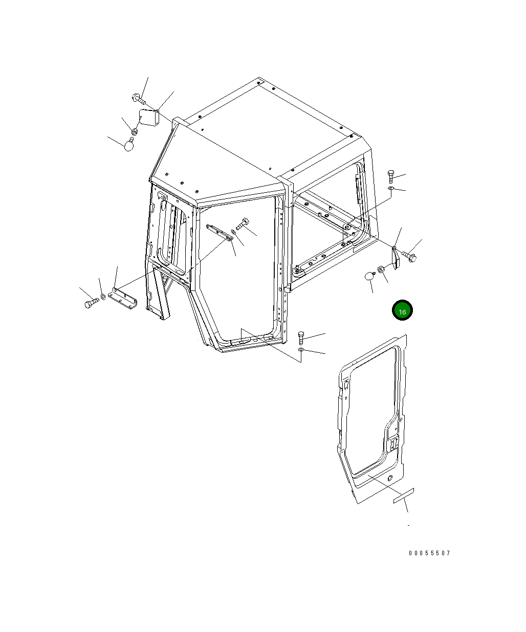 Крышка 198-Z11-2842 Komatsu