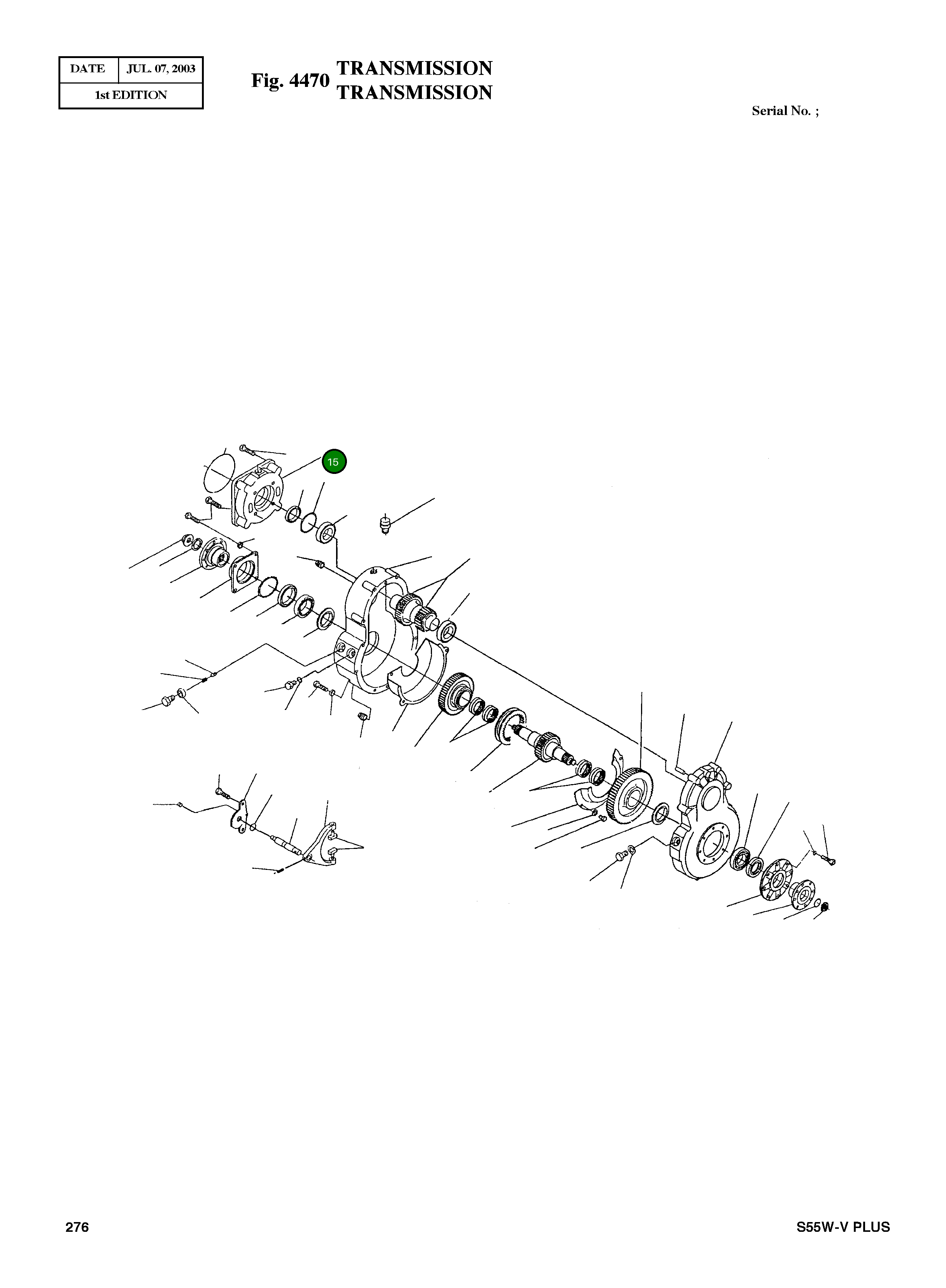 Крышка 357.14.102.03 Komatsu