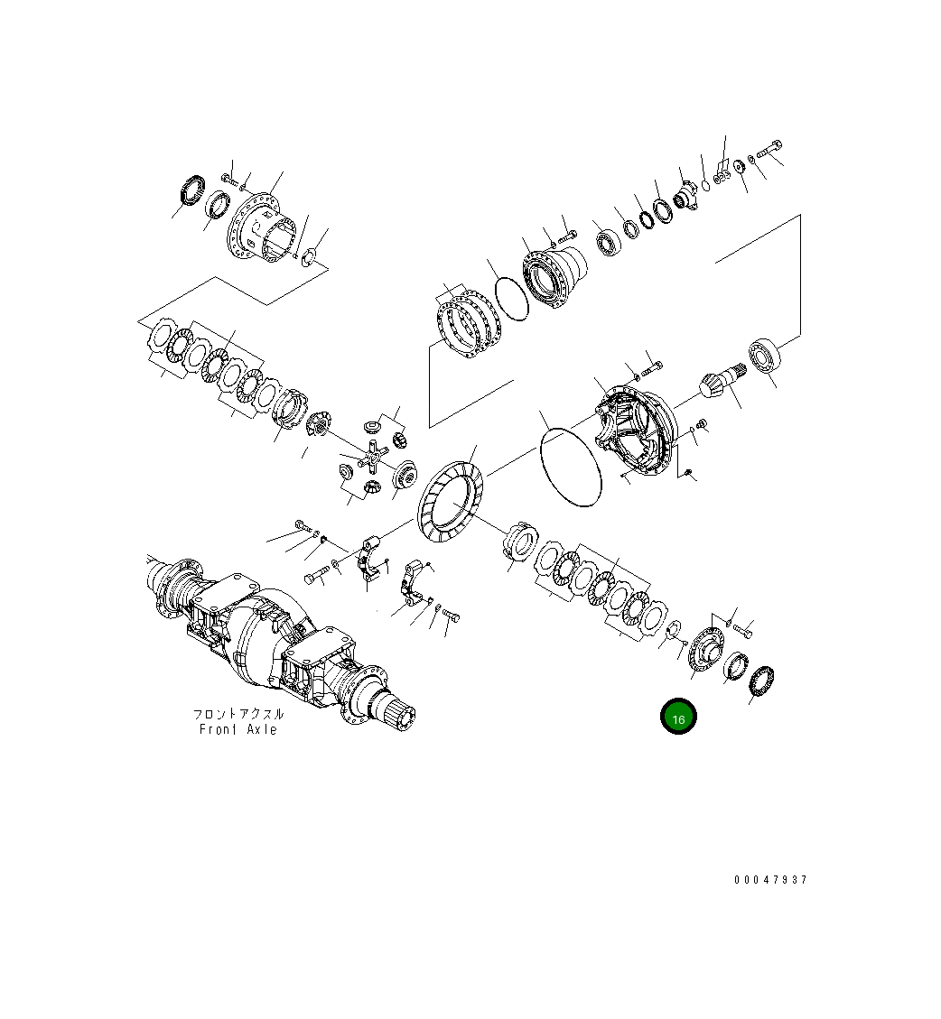 Крышка 425-22-37121 Komatsu