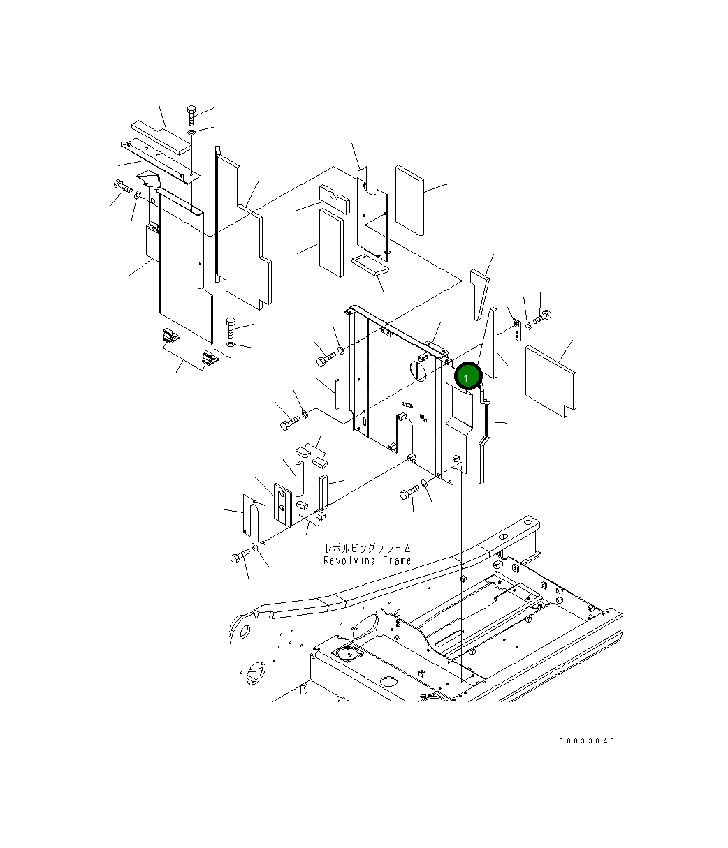 Крышка 21K-54-71791 Komatsu