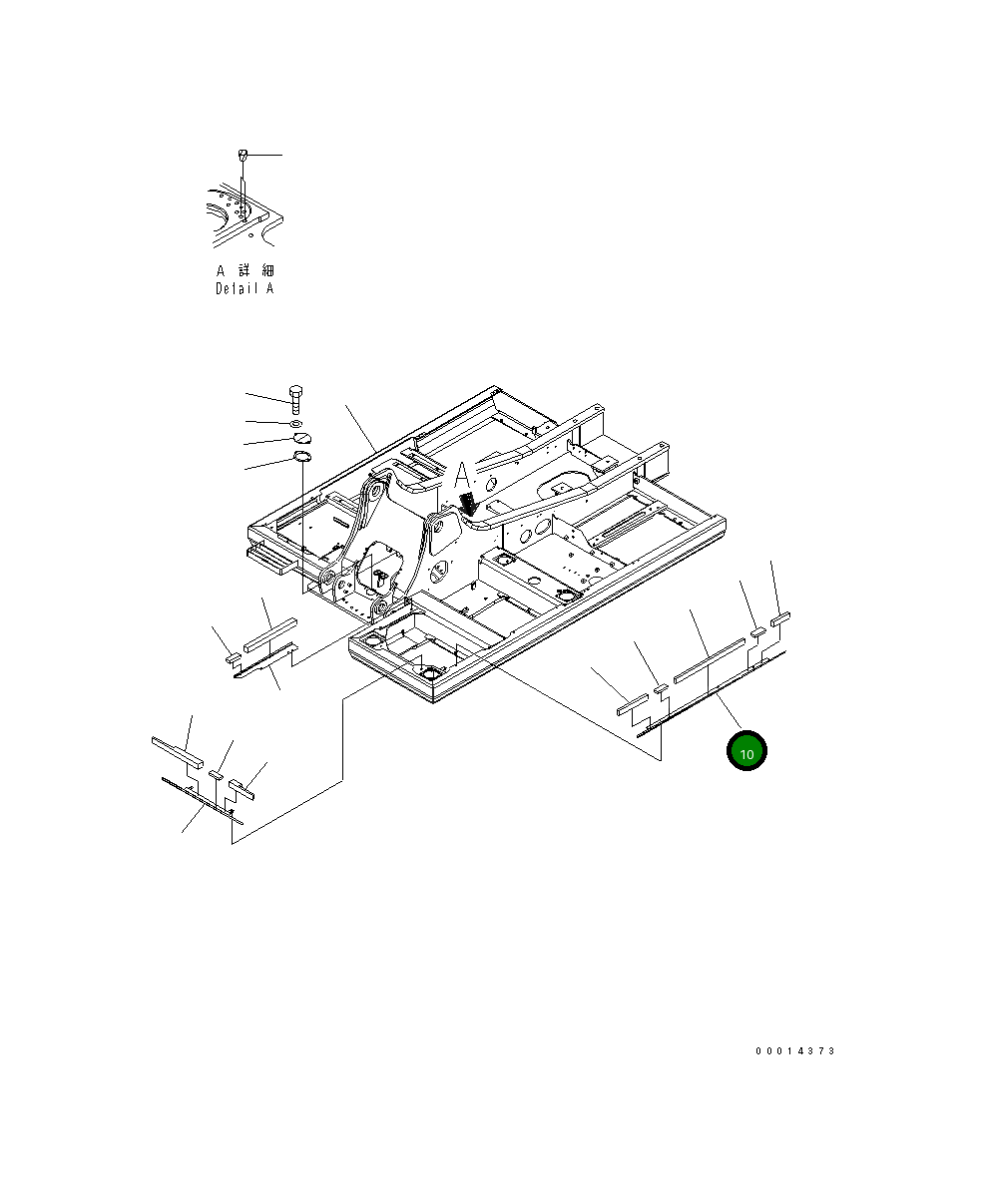 Крышка 20Y-46-42422 Komatsu