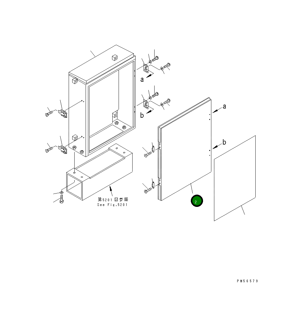 Крышка 262-06-73420  Komatsu