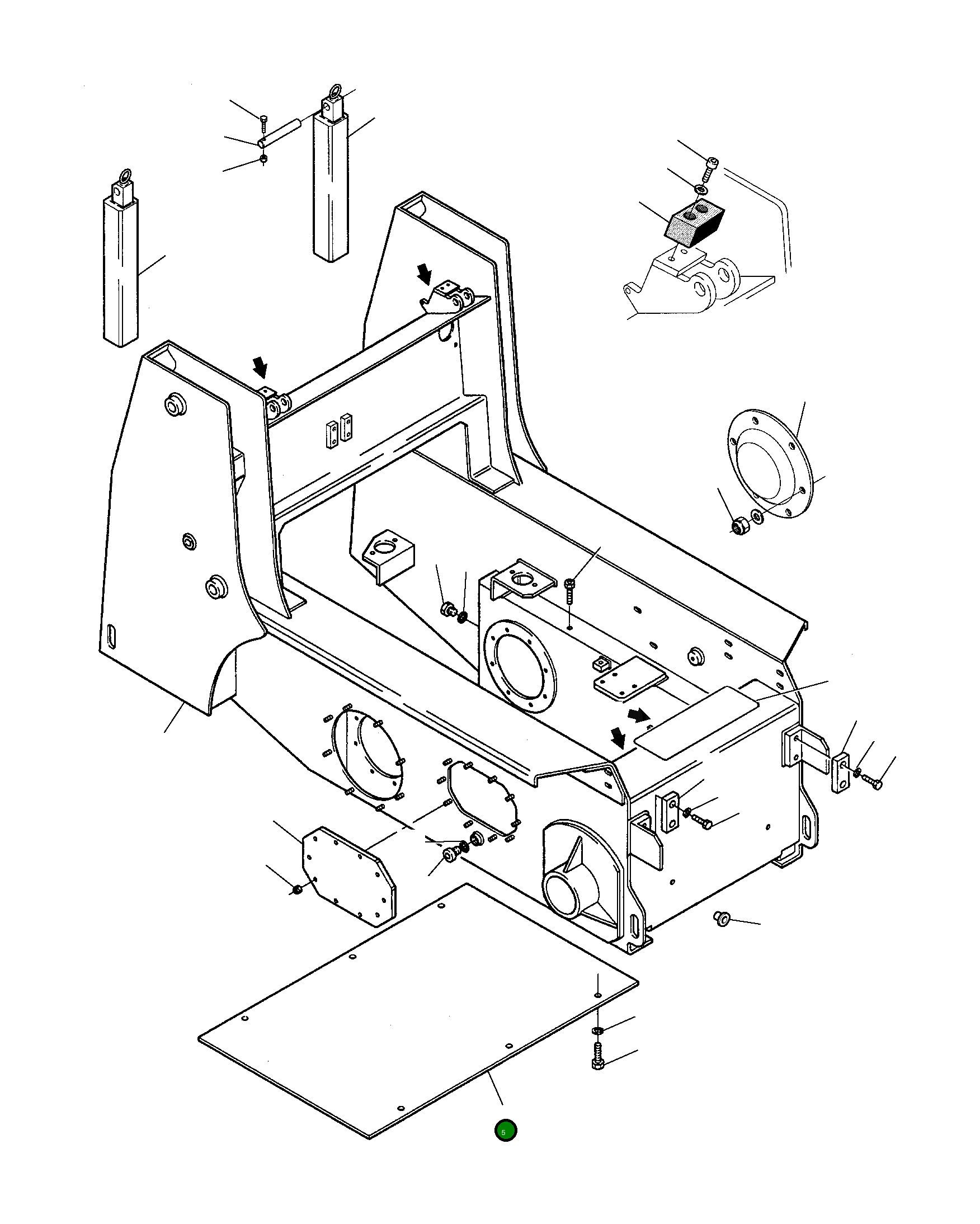 Крышка 334405611 Komatsu