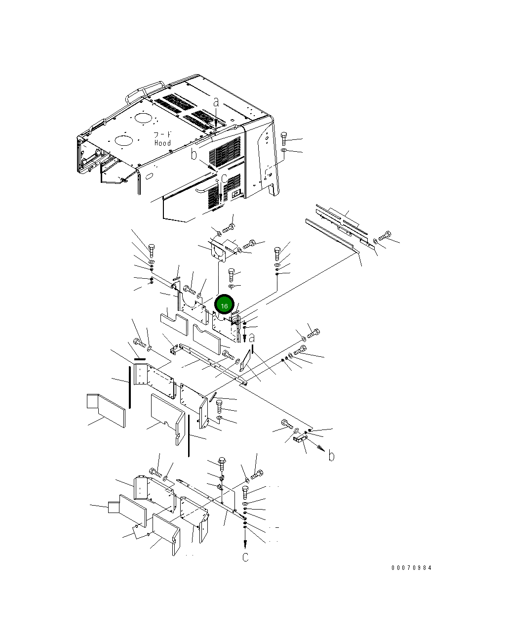 Крышка 425-54-31661  Komatsu