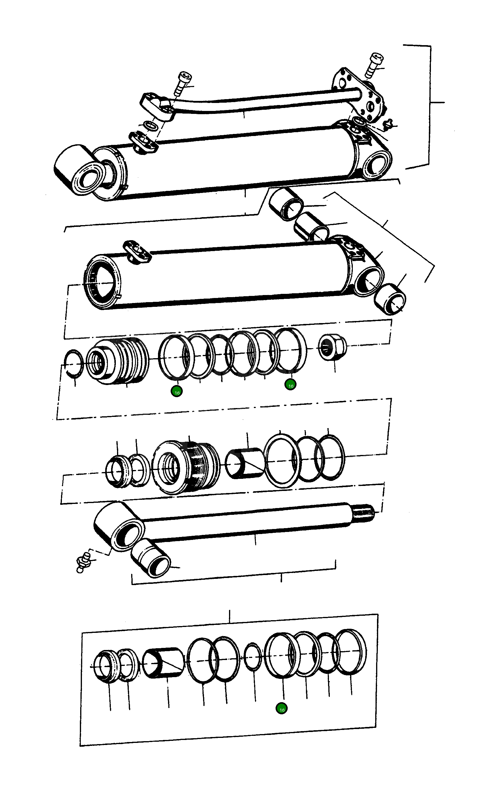 Кольцо 1608662M1 Komatsu