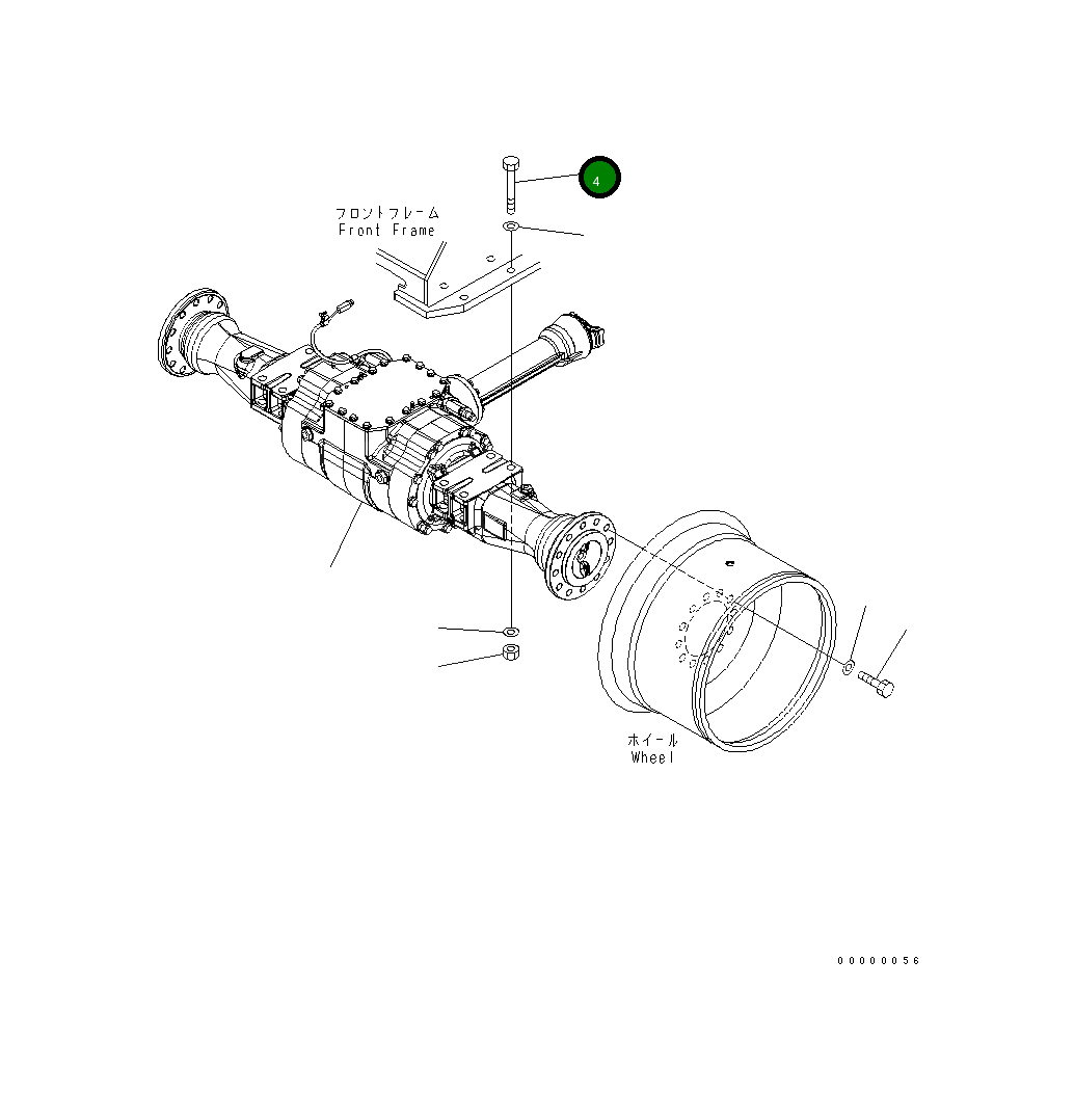 Болт 01011-62475 Komatsu