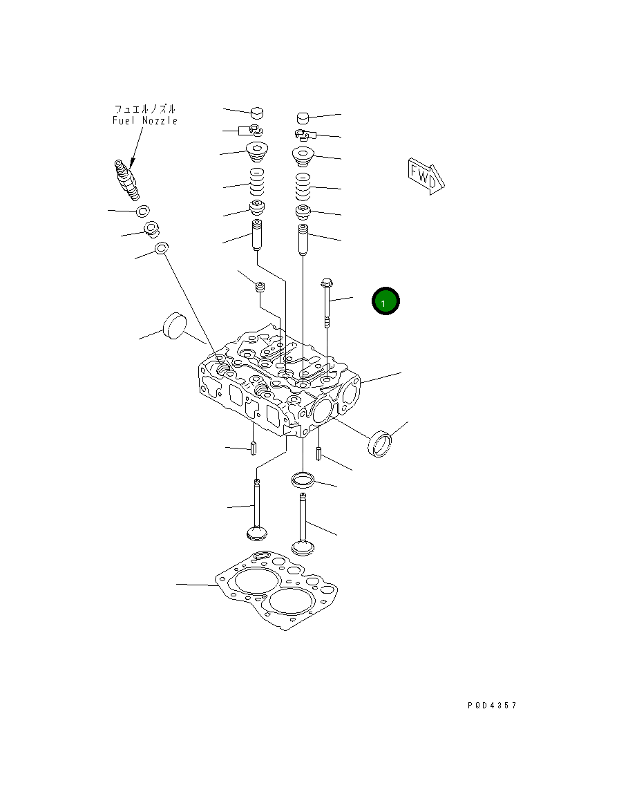 Болт YM119266-01200 Komatsu