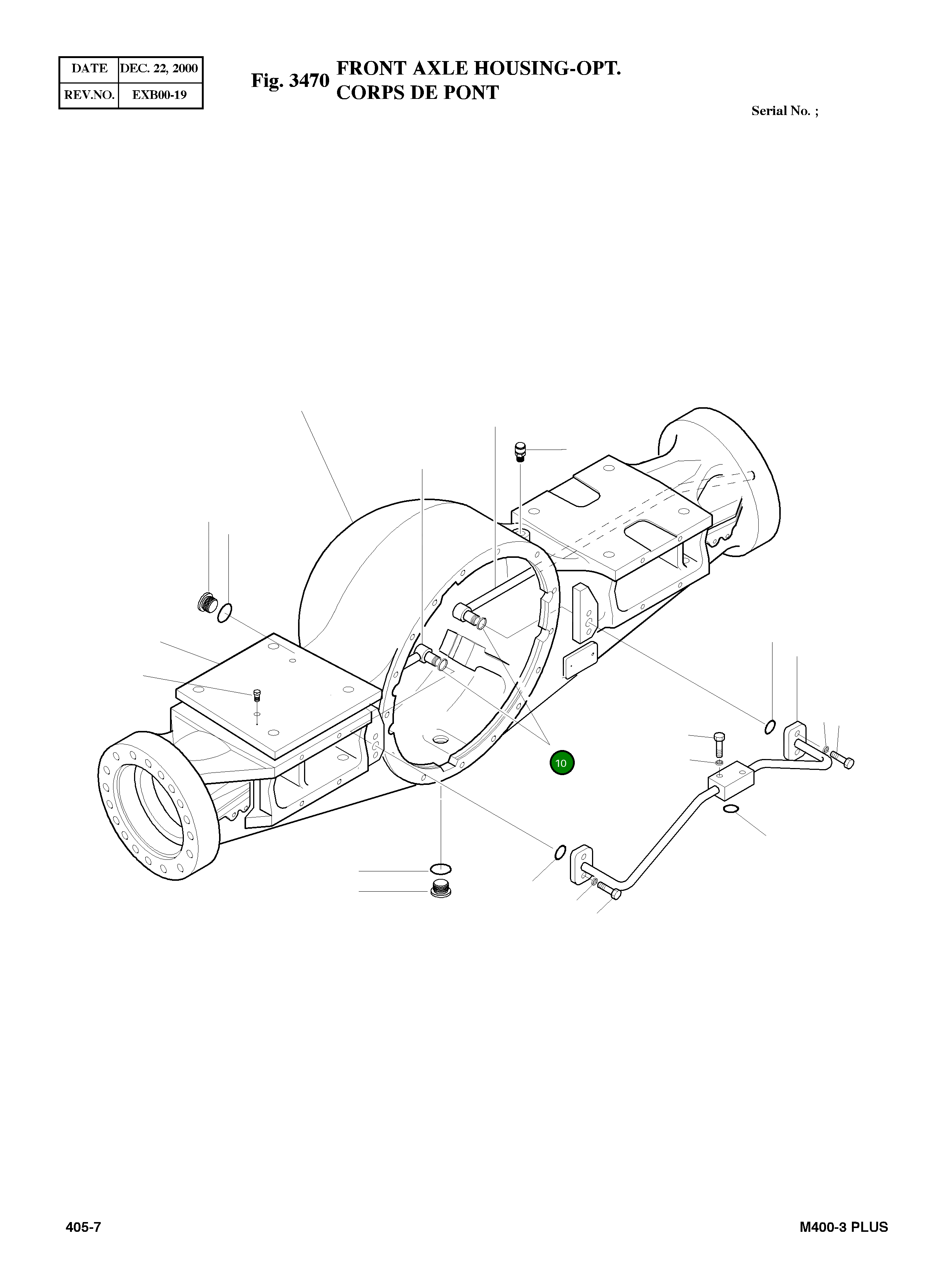 Кольцо 4115-7025 Komatsu