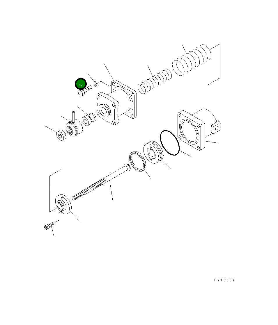 Болт 22T-34-11220 Komatsu